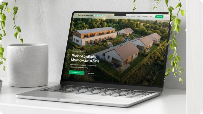 Vzorový prodejní web developerského projektu
