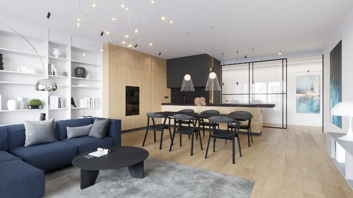 Interiér bytu, design Tereza Janků